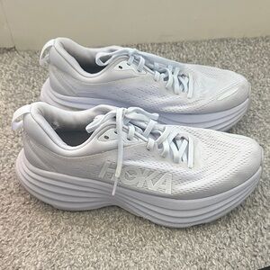 Women’s Hoka All-White Athletic Sneakers